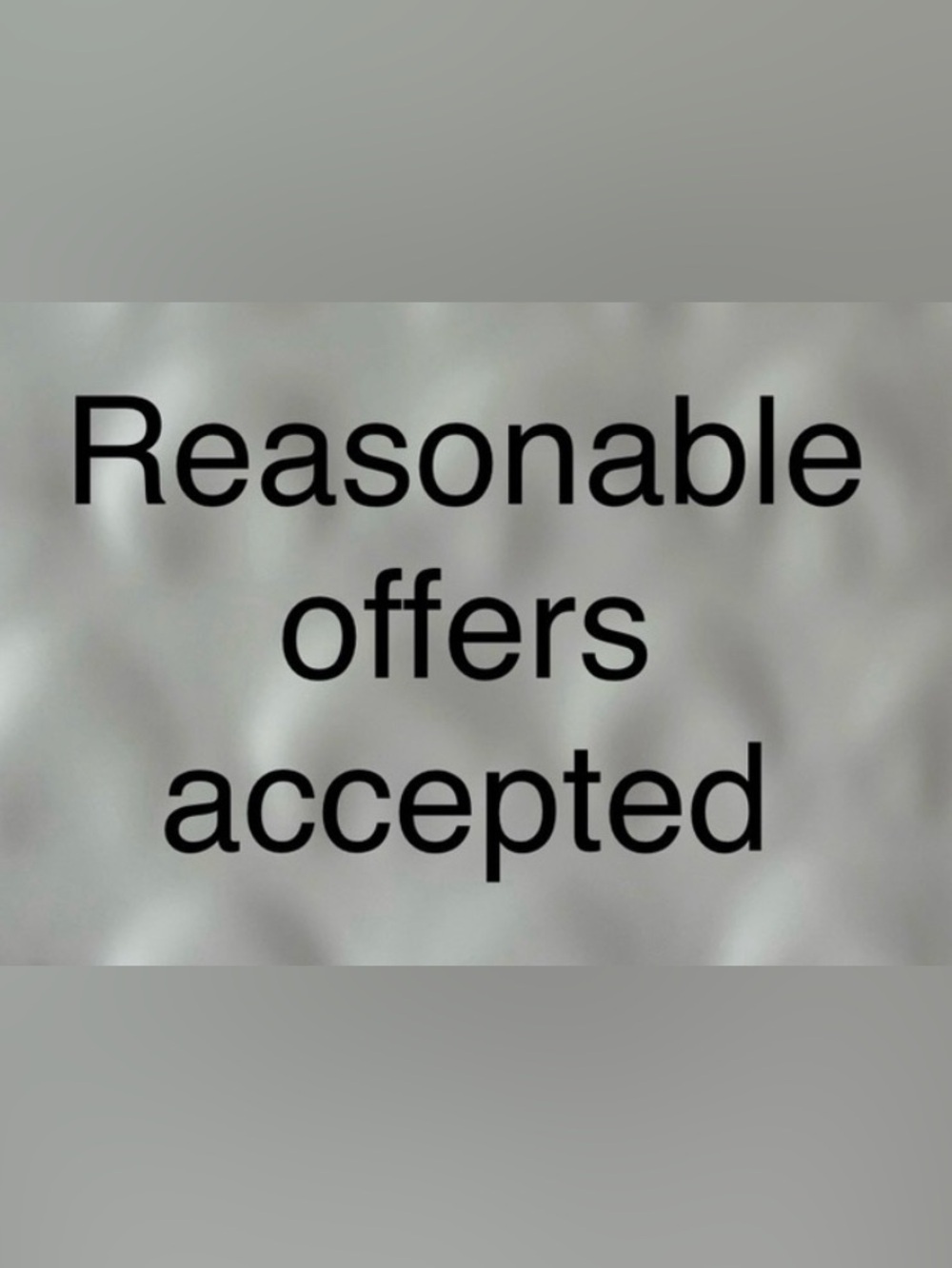Reasonable Offers Accepted' 
Downsizing clothing